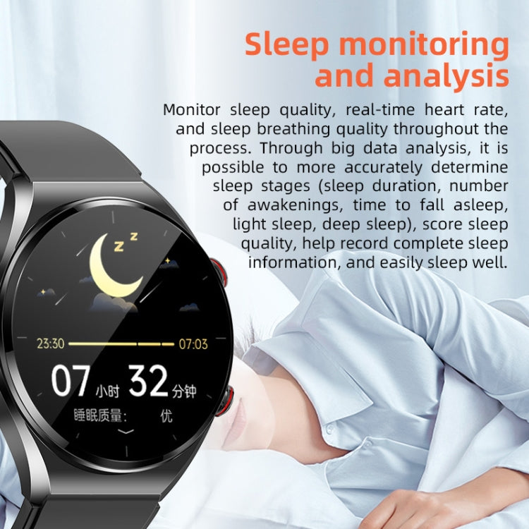 E09 Pro 1.32 inch Color Screen Smart Watch, Support Bluetooth Call / ECG Electrocardiogram(Black) - Smart Watches by PMC TechLife | Online Shopping South Africa | PMC TechLife | Buy Now Pay Later Mobicred