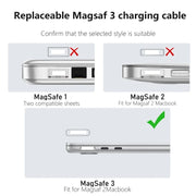 PD100W MagSafe 3 to Type-C Female Magnetic Charging Adapter for MacBook(Silver)