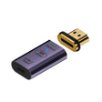Type-C Female to HDMI 2.0 Male Converter Adapter 4K 60Hz HD Magnetic Plug(Deep purple) - Converter by PMC TechLife | Online Shopping South Africa | PMC TechLife | Buy Now Pay Later Mobicred