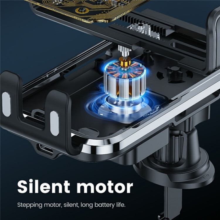 X11 15W Fast Charger Car Air Vent Hook Wireless Charger Intelligent Induction(Tarnish) - Wireless Charging Pads by PMC TechLife | Online Shopping South Africa | PMC TechLife | Buy Now Pay Later Mobicred