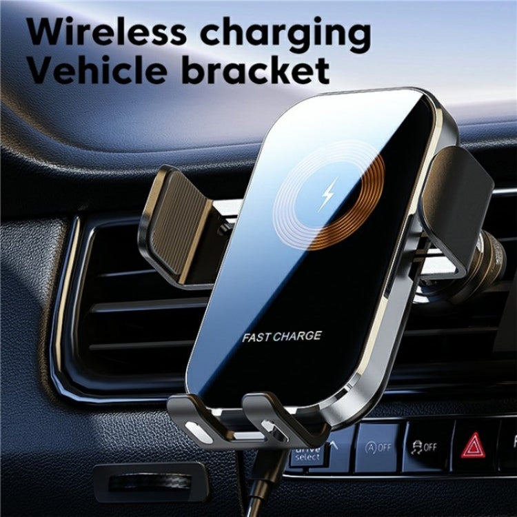 X12 Car Air Vent Touch Sensing Wireless Phone Charger Holder(Silver) - Wireless Charger Holders by PMC TechLife | Online Shopping South Africa | PMC TechLife | Buy Now Pay Later Mobicred