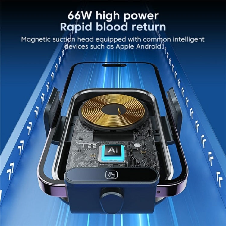 X12s Car Air Vent Wireless Charger 66W High Power Intelligent Induction Holder(Tarnish) - free shipping - PMC TechLife - Order now!