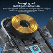 X12s Car Air Vent Wireless Charger 66W High Power Intelligent Induction Holder(Tarnish)