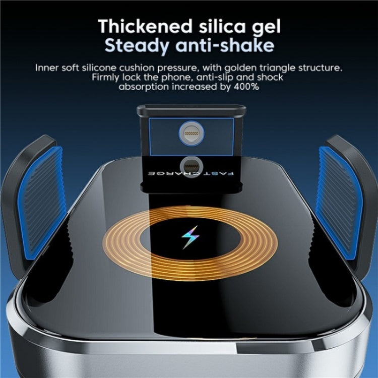 X12s Car Air Vent Wireless Charger 66W High Power Intelligent Induction Holder(Tarnish)