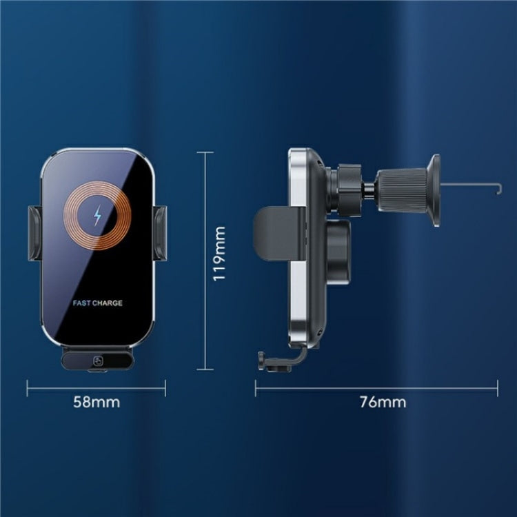 X12s Car Air Vent Wireless Charger 66W High Power Intelligent Induction Holder(Tarnish) - free shipping - PMC TechLife - Order now!