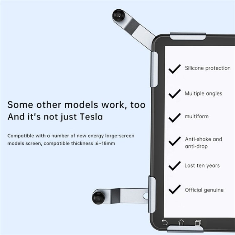 P10 For New Energy Vehicle Aluminum Alloy Screen Base Navigation Bracket - Car Holders by PMC TechLife | Online Shopping South Africa | PMC TechLife | Buy Now Pay Later Mobicred