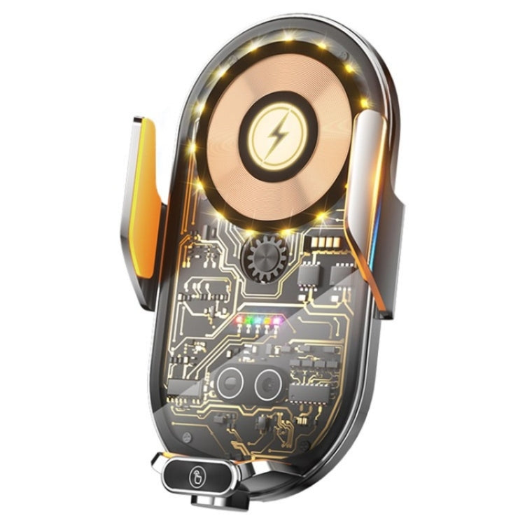 C23 66W Car Air Vent Phone Holder Wireless Charger(Grey) - Wireless Charger Holders by PMC TechLife | Online Shopping South Africa | PMC TechLife | Buy Now Pay Later Mobicred