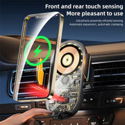 C23 66W Car Air Vent Phone Holder Wireless Charger(Gold)
