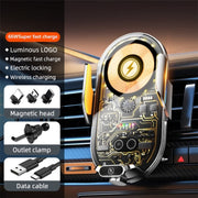C23 66W Car Air Vent Phone Holder Wireless Charger(Grey)