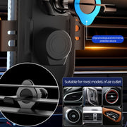 C23 66W Car Air Vent Phone Holder Wireless Charger(Gold)