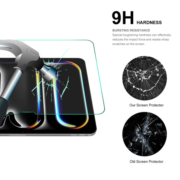 For iPad Pro 11 2024 2pcs ENKAY Hat-Prince 0.33mm Explosion-proof Tempered Glass Film