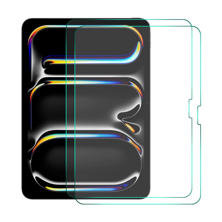 For iPad Pro 11 2024 2pcs ENKAY Hat-Prince 0.33mm Explosion-proof Tempered Glass Film - iPad Pro 11 2024 Tempered Glass by ENKAY | Online Shopping South Africa | PMC TechLife | Buy Now Pay Later Mobicred