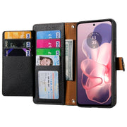 For Motorola Moto G Power 5G 2024 Love Zipper Lanyard Leather Phone Case(Black)