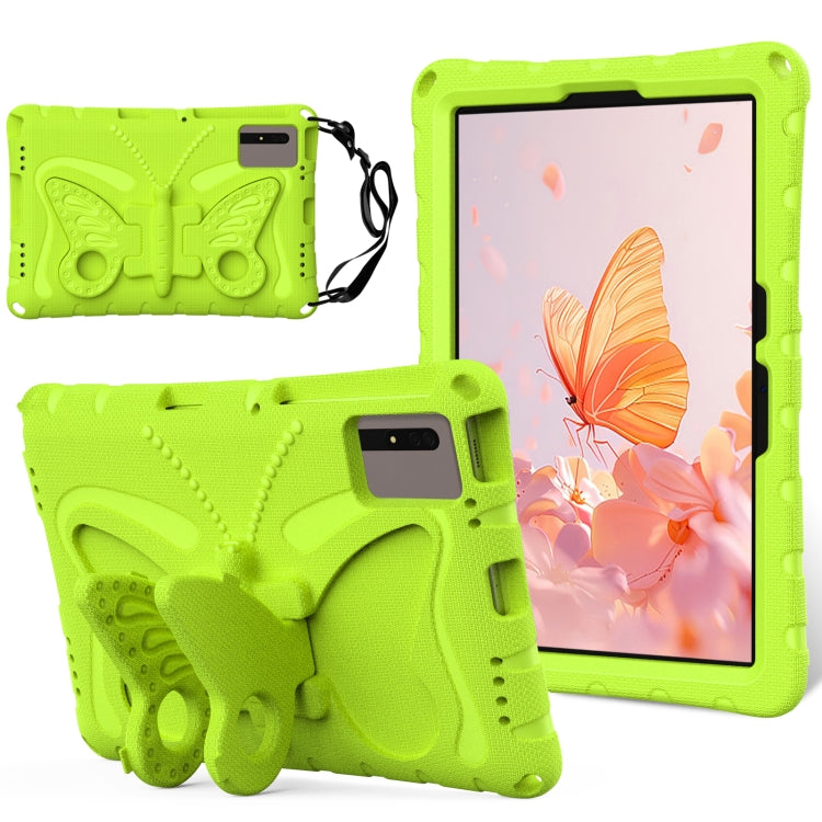 For Samsung Galaxy Tab S9 FE X510 Butterfly Bracket EVA Shockproof Tablet Case(Grass Green) - free shipping - PMC Jewellery - Order now!