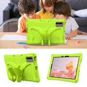 For Samsung Galaxy Tab S9 FE X510 Butterfly Bracket EVA Shockproof Tablet Case(Grass Green)