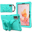 For Samsung Galaxy Tab S9 FE X510 Butterfly Bracket EVA Shockproof Tablet Case(Mint Green) - Galaxy Tab S9 FE by PMC Jewellery | Online Shopping South Africa | PMC Jewellery | Buy Now Pay Later Mobicred