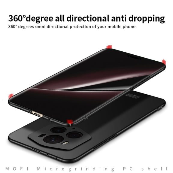 For Honor Magic6 RSR MOFI Frosted PC Ultra-thin Hard Phone Case(Black)