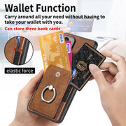 For Huawei Pura 70 Retro Skin-feel Ring Card Wallet Phone Case(Brown)
