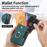 For Huawei Pura 70 Ultra Retro Skin-feel Ring Card Wallet Phone Case(Green)