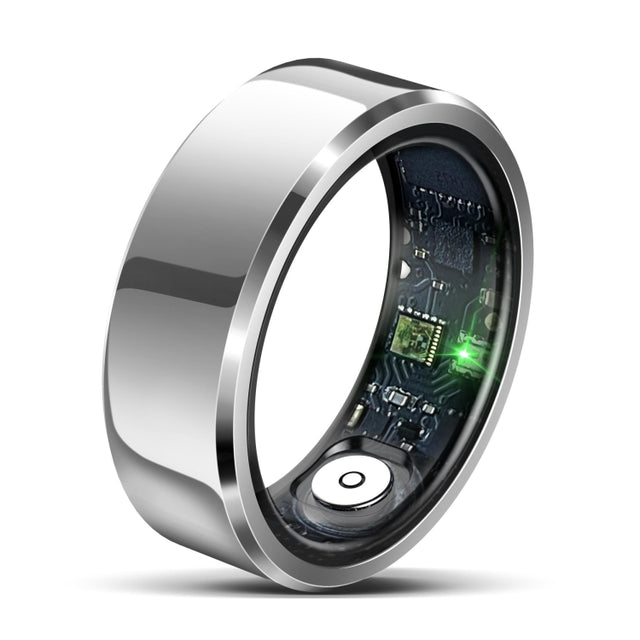 R6 SIZE 8 Smart Ring, Support Heart Rate / Blood Oxygen / Sleep Monitoring(White)