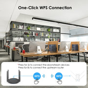 Wavlink WN583AX3 AX3000 Dual Band WiFi Repeater/AP/Router/Mesh Mode WiFi Extender, Plug:AU Plug
