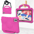 For Lenovo Tab M11 / Xiaoxin Pad 11 2024 Handle Football Shaped EVA Shockproof Tablet Case(RoseRed) - Lenovo by PMC Jewellery | Online Shopping South Africa | PMC Jewellery | Buy Now Pay Later Mobicred