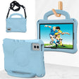 For Lenovo Tab M11 / Xiaoxin Pad 11 2024 Handle Football Shaped EVA Shockproof Tablet Case(Lighte Blue) - Lenovo by PMC Jewellery | Online Shopping South Africa | PMC Jewellery | Buy Now Pay Later Mobicred
