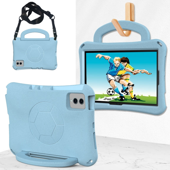 For Lenovo Tab M11 / Xiaoxin Pad 11 2024 Handle Football Shaped EVA Shockproof Tablet Case(Lighte Blue)