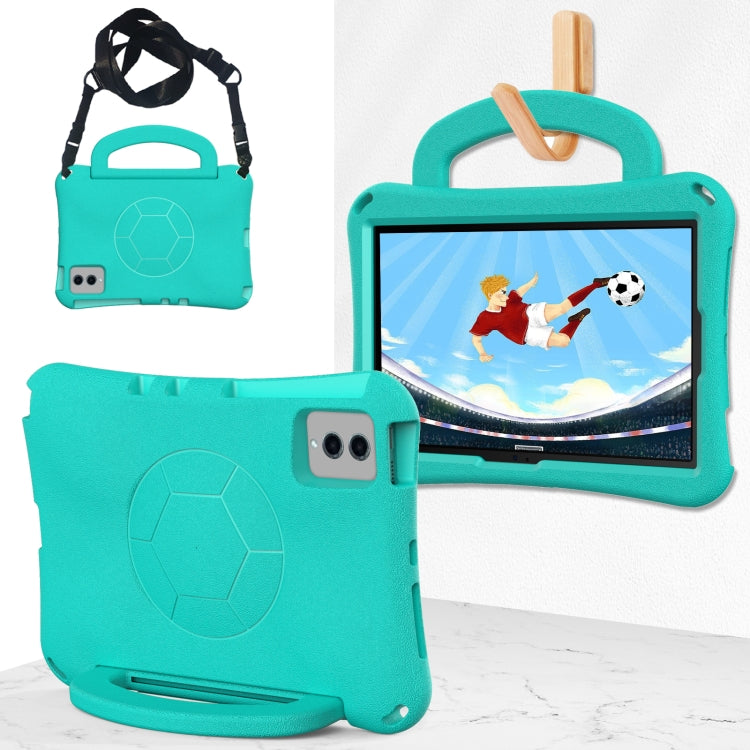 For Lenovo Tab M11 / Xiaoxin Pad 11 2024 Handle Football Shaped EVA Shockproof Tablet Case(Mint Green) - Lenovo by PMC Jewellery | Online Shopping South Africa | PMC Jewellery | Buy Now Pay Later Mobicred