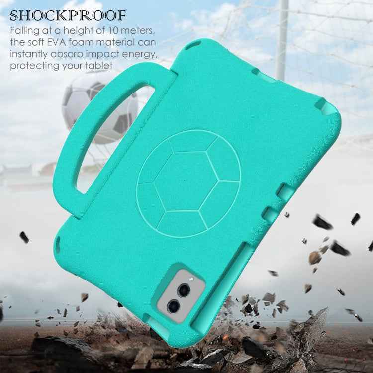 For Lenovo Tab M11 / Xiaoxin Pad 11 2024 Handle Football Shaped EVA Shockproof Tablet Case(Mint Green)