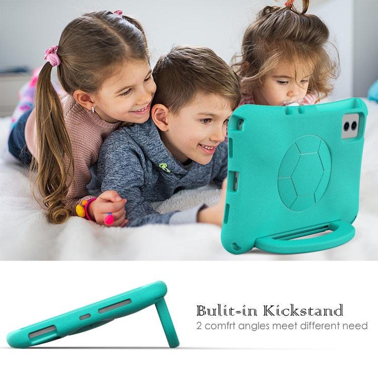 For Lenovo Tab M11 / Xiaoxin Pad 11 2024 Handle Football Shaped EVA Shockproof Tablet Case(Mint Green)