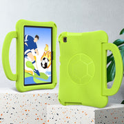 For Lenovo Tab M10 3rd Gen TB-328FU/XU  Handle Football Shaped EVA Shockproof Tablet Case(Grass Green)