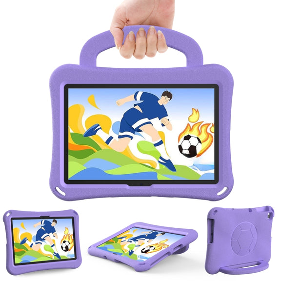 For Lenovo Tab M10 3rd Gen TB-328FU/XU  Handle Football Shaped EVA Shockproof Tablet Case(Light Purple)