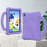 For Lenovo Tab M10 3rd Gen TB-328FU/XU  Handle Football Shaped EVA Shockproof Tablet Case(Light Purple)