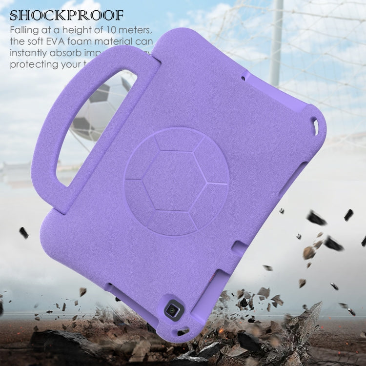 For Lenovo Tab M10 3rd Gen TB-328FU/XU  Handle Football Shaped EVA Shockproof Tablet Case(Light Purple)