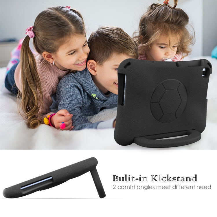 For Lenovo Tab M10 3rd Gen TB-328FU/XU  Handle Football Shaped EVA Shockproof Tablet Case(Black)