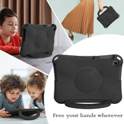 For Lenovo Tab M10 3rd Gen TB-328FU/XU  Handle Football Shaped EVA Shockproof Tablet Case(Black)