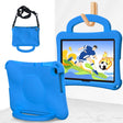 For Lenovo Tab M10 3rd Gen TB-328FU/XU  Handle Football Shaped EVA Shockproof Tablet Case(Blue) - Lenovo by PMC TechLife | Online Shopping South Africa | PMC TechLife | Buy Now Pay Later Mobicred