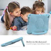 For Lenovo Tab M10 3rd Gen TB-328FU/XU  Handle Football Shaped EVA Shockproof Tablet Case(Lighte Blue)