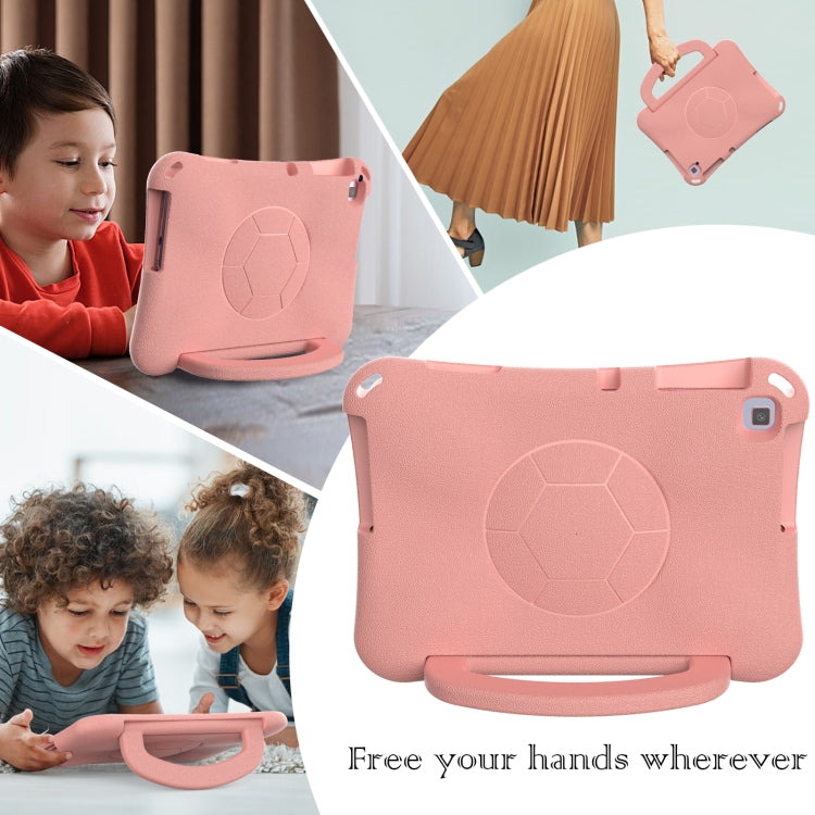 For Lenovo Tab M10 3rd Gen TB-328FU/XU  Handle Football Shaped EVA Shockproof Tablet Case(Light Pink)