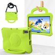 For Lenovo Tab M10 Plus TB-X606F 10.3 Handle Football Shaped EVA Shockproof Tablet Case(Grass Green) - Lenovo by PMC TechLife | Online Shopping South Africa | PMC TechLife | Buy Now Pay Later Mobicred