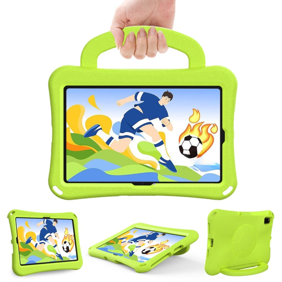 For Lenovo Tab M10 Plus TB-X606F 10.3 Handle Football Shaped EVA Shockproof Tablet Case(Grass Green)
