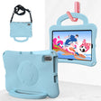 For Lenovo Tab M10 Plus TB-X606F 10.3 Handle Football Shaped EVA Shockproof Tablet Case(Lighte Blue) - Lenovo by PMC TechLife | Online Shopping South Africa | PMC TechLife | Buy Now Pay Later Mobicred