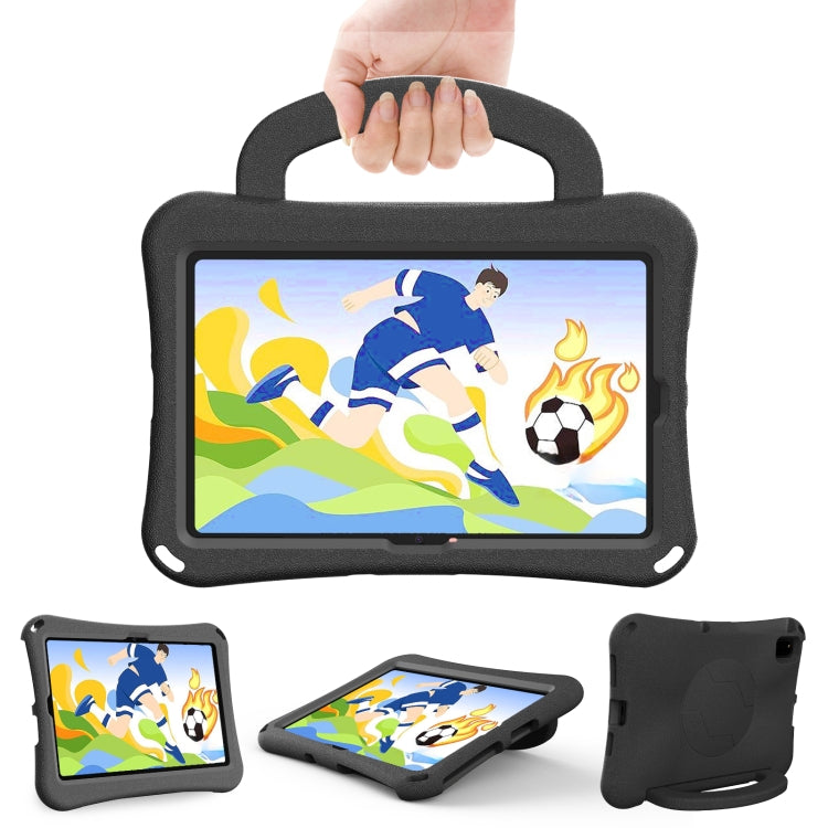 For Lenovo Tab K10 TB-X6C6F 10.3 Handle Football Shaped EVA Shockproof Tablet Case(Black)