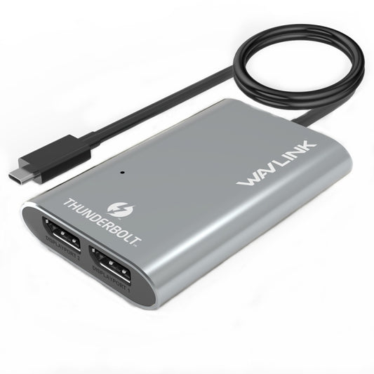 WAVLINK UTA21D DP 4K/5K/8K Video Thunderbolt 3 Type-C to Dual DisplayPort  Adapter - free shipping - PMC Jewellery - Order now!