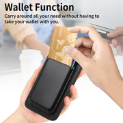 For Google Pixel 9 Pro Retro Magsafe Card Bag PU Back Cover Phone Case(Black)