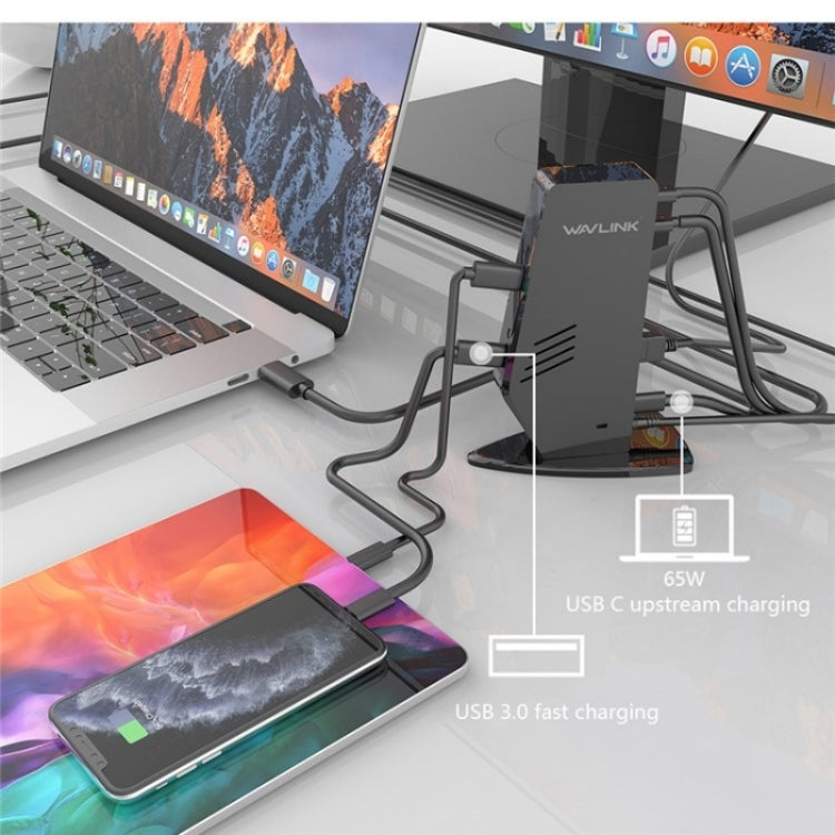 WAVLINK UG69PD5 USB-C HD 60Hz Monitor Adapter Dual 4K Display Docking Station, Plug:EU Plug - free shipping - PMC TechLife - Order now!