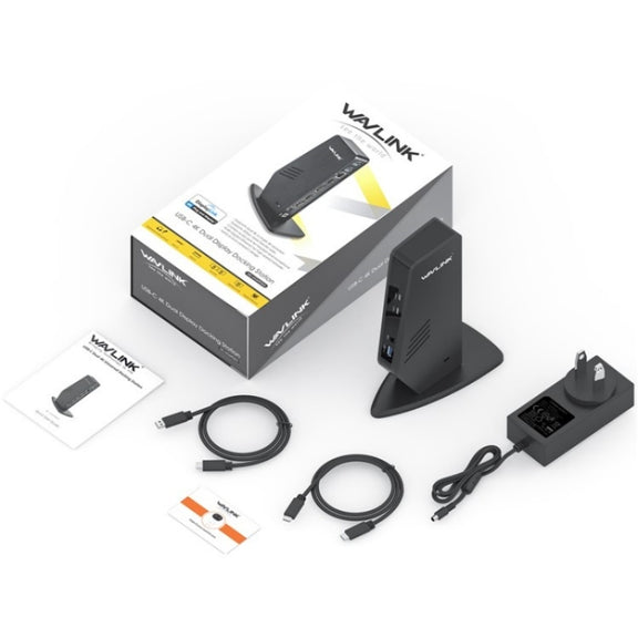 WAVLINK WL-UG69DK5 Laptop Dual 5K / 4K 60Hz Monitor Adapter USB 3.0 Docking Station, Plug:US Plug