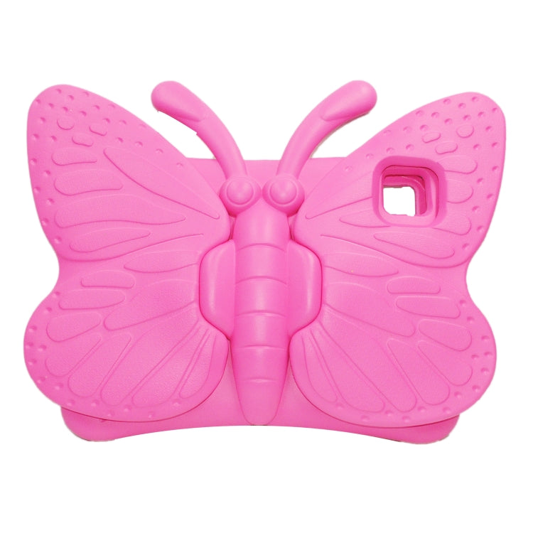 For iPad Air 11 2025 / 2024 Butterfly Bracket Kids EVA Shockproof Tablet Case(RoseRed) - iPad Air 11 2025 / 2024 Cases by PMC TechLife | Online Shopping South Africa | PMC TechLife | Buy Now Pay Later Mobicred