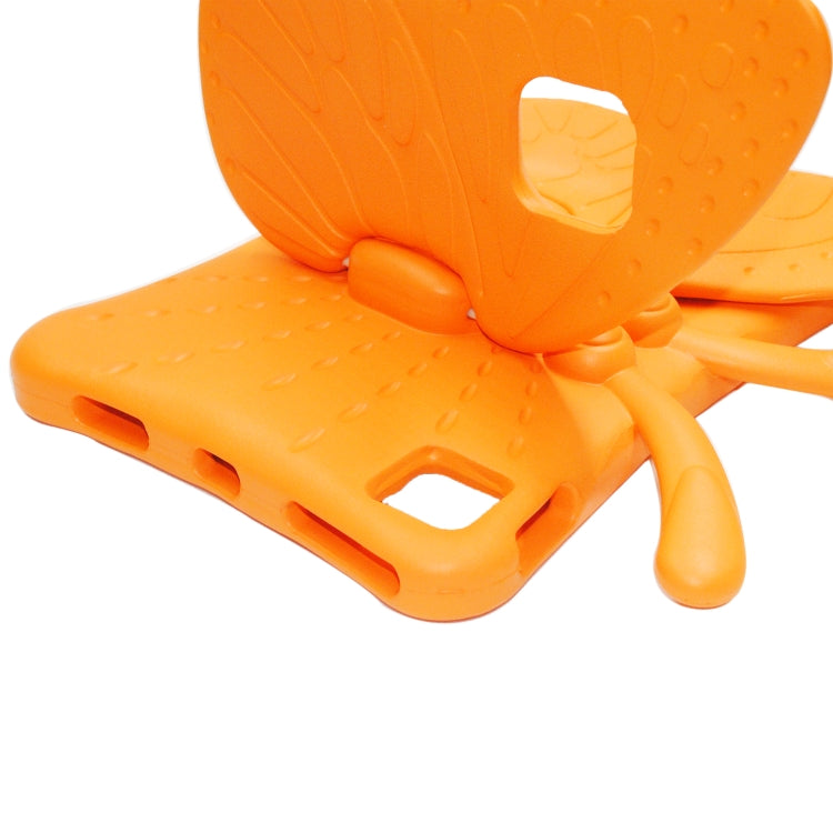 For iPad Air 11 2024 Butterfly Bracket Kids EVA Shockproof Tablet Case(Orange) - iPad Air 11 2024 Cases by PMC TechLife | Online Shopping South Africa | PMC TechLife | Buy Now Pay Later Mobicred